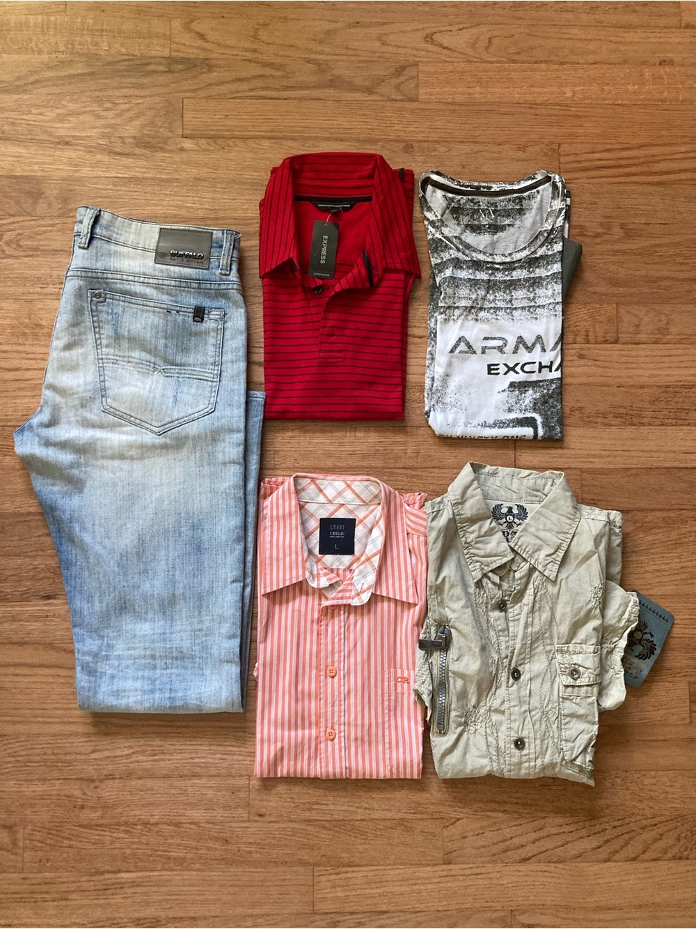 Men’s bundle with tops and jeans